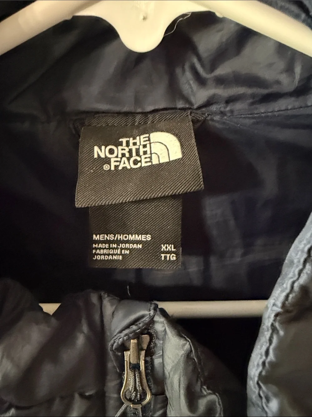 The North Face Men's Quilted Puffer Jacket - Navy Blue